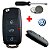 Kit Capa Chave canivete vw + Capa Chave Canivete Vw Gol Fox Capinha Silicone Volkswagen + Bateria + Mini chave Phillips - Imagem 1