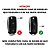 Kit Capa Chave canivete vw + Capa Chave Canivete Vw Gol Fox Capinha Silicone Volkswagen + Bateria + Mini chave Phillips - Imagem 5