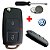 Kit Capa Chave canivete vw + Capa Chave Canivete Vw Gol Fox Capinha Silicone Volkswagen + Bateria + Mini chave Phillips - Imagem 6