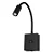 ARANDELA LED AINE COM SAIDA USB 2,1A 3W 3000K PRETO 2466 - Imagem 1