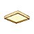 PLAFON LED QUADRADO TOLIMAN 40CM 48W 3000K 100-240V DOURADO P 9971 - Imagem 1