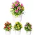 Kit Com 4 Vasos De Flores Artificiais Decorativas Grande - Imagem 1
