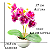 60 Vasos Decorativos Com Orquideas Artificiais 3D Lembrancinha de Casamento Decoração - Imagem 2