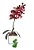 Arranjo Orquidea Artificial Silicone 3d Toque Real - Imagem 7