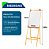 Quadro Flip Chart Branco 60x180cm Madeira Qualidade Premium - Imagem 2