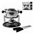 Fondue Completo Kit 10 Peças Em Inox Com Panela Giratória - Imagem 5