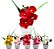 KIT 6 Arranjos Orquidea Artificial Cetim Enfeite Colorido - Imagem 2