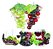 Kit 2 Frutas Artificiais Uvas Decorativas Decoração Cestas - Imagem 1