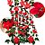 Corrente de Rosas Artificiais Para Decoração De Natal 2 metros - Imagem 4