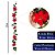 Corrente de Rosas Artificiais Para Decoração De Natal 2 metros - Imagem 2
