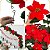 Corrente de Rosas Artificiais Para Decoração De Natal 2 metros - Imagem 3
