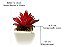 Kit 3 Mini Suculentas Plantas Artificiais Vaso De Ceramica Decoração Videira - Imagem 2