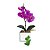 Vaso  Espelhado Dourado Prata Orquídeas Artificiais Arranjo de Flores Para Decoração Casa - Imagem 6