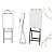 Flip Chart Soft Preto Com Quadro Branco Em Mdf  Altura 1,75 - Imagem 2