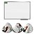 Lousa Quadro Branco 40x60 Moldura Aluminio Slim Luxo Barato - Imagem 1