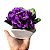 20 Arranjos Hortênsia c/ Vaso Decorativo Com Flores Artificiais Para Decoração de Sala, Quarto, Banheiro - Imagem 2
