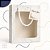 Kit 10 Sacolas Elegantes C/ Visor E Tag Dourada Transparente - Imagem 1