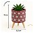 Vaso Decorativo Kit 6 Unidades Planta Artificial Geométricos - Imagem 2
