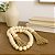 Cordão Madeira C/tassel 87cm Decorativo Mesa Casa Artesanal - Imagem 3