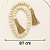 Cordão Madeira C/tassel 87cm Decorativo Mesa Casa Artesanal - Imagem 2