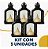 Kit 5 Lanternas Decorativas Vela Led Luz Quente 9cm Ambiente - Imagem 4