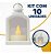 Kit 10 Lanternas Decorativas Led Vela Luz Quente 9cm Bateria - Imagem 8