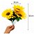 1 Girassol Artificial Flor Buquês Decoração Realista - Imagem 2