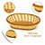 Cesto Trançado Plástico Oval P/ Pães Frutas Mesa Servir Café - Imagem 4