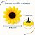 100 Unidades Mini Girassol Amarelo Artificial Artesanato Nfe - Imagem 2