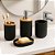 Kit Banheiro 4 Peças Bambu Moderno Lavabo Completo Decoração - Imagem 8