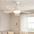 Lâmpada Ventilador Teto 6 Pás Led Super Silencioso Ambiente - Imagem 5