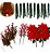 Kit 16 Enfeites Natalino Poinsettia Azevinho Festões Sortido - Imagem 1