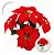 Kit Natal Poinsettia Azevinhos 10 Festões Sortidos Decoração - Imagem 2