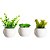 Kit Vasos Decorativos Vasinhos Com Plantas Artificiais - Imagem 2