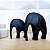 Escultura Elefante Minimalista em Resina - Imagem 2