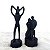 Dupla Escultura Mãe e Pai com Filhos em Resina - Imagem 2