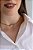 COLAR CHOKER GRAZI OCTAGONAL BANHADO A OURO 18K - Imagem 3