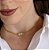 COLAR CHOKER GRAZI OCTAGONAL BANHADO A OURO 18K - Imagem 1