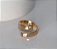 ANEL REGULÁVEL JAQUE COM PONTO DE LUZ BANHADO A OURO 18K - Imagem 2