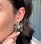 Brinco Flor de Cristal Banhado a Ouro 18k - Imagem 2