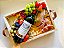 Cesta de frios com Vinho | Bandeja com vinho e queijos - Imagem 1