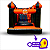 Mini Tobogã Inflável Tigrinho c/ Piscina de Bolinha - Laranja e Preto - c/ Motor - Imagem 2