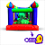 Mini Tobogã Inflável c/ Piscina de Bolinha - Azul Multicolor - c/ Motor - Imagem 4