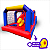 Mini Tobogã Inflável 3 em 1 - Piscina, Escorrega e Obstáculos - Vermelho e Azul Multicolor - c/ Motor - Imagem 5