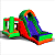 Kid Play Tradicional Inflável - Vermelho e Azul - c/ Motor - Imagem 5