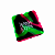 Cinzeiro Silicone Quadrado Rasta 1 - Imagem 1