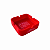 Cinzeiro Silicone Quadrado Vermelho Fluor - Imagem 2