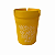 Cinzeiro Portátil PVC Amarelo - Imagem 1