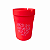 Cinzeiro Portátil PVC Vermelho Fluor - Imagem 1