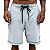 Bermuda Moletom Chronic Cinza Bolso Faca - Imagem 1